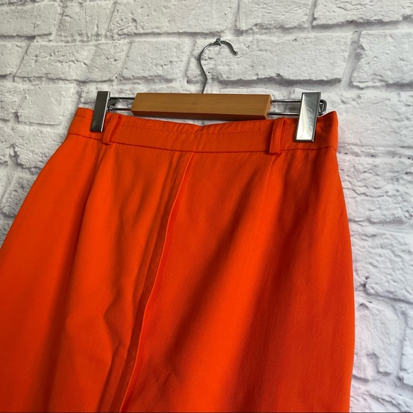 ESCADA VINTAGE Bright Orange Pencil Skirt - Picture 5 of 11